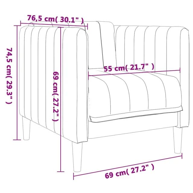 Ensemble de canapés 3 pcs bleu tissu