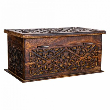 Baule Alexandra House Living Marrone Legno di mango 15 x 15 x 26 cm St