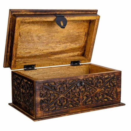 Baule Alexandra House Living Marrone Legno di mango 15 x 15 x 26 cm St