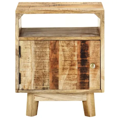 Table de chevet 40x30x50 cm Bois de manguier brut