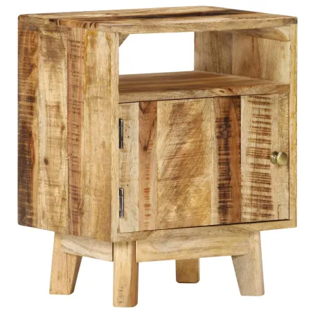 Table de chevet 40x30x50 cm Bois de manguier brut