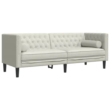 Ensemble de canapé Chesterfield et traversins 2pcs velours