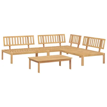 Salon palette de jardin 4 pcs bois d'acacia massif 2