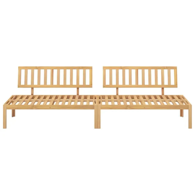 Canapés centraux palette de jardin 2 pcs bois massif d'acacia