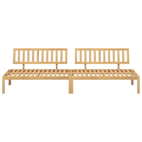 Canapés centraux palette de jardin 2 pcs bois massif d'acacia