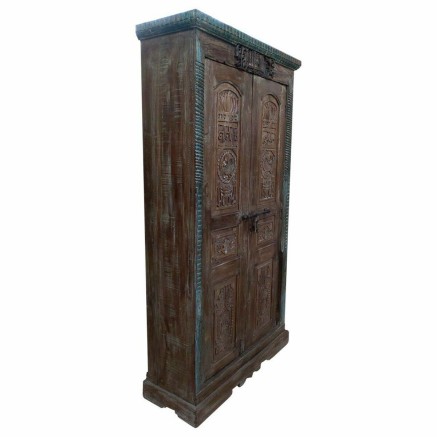 Kast Alexandra House Living Bruin Gerecycleerd Hout 45 x 220 x 121 cm