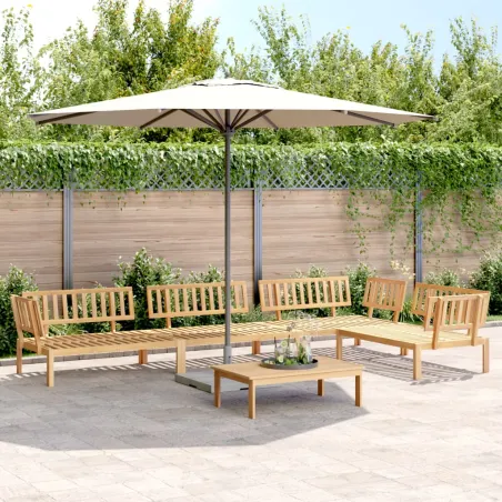 Salon palette de jardin 5 pcs bois d'acacia massif