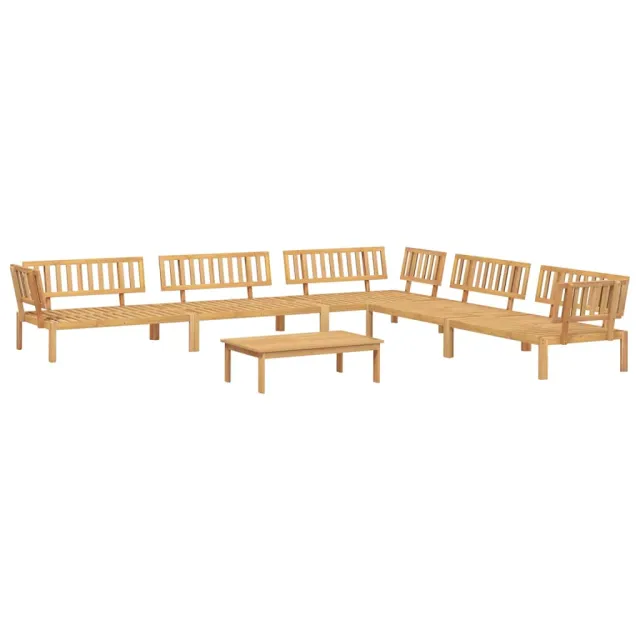 Salon palette de jardin 6 pcs bois d'acacia massif