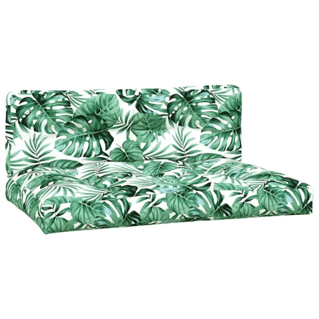 Canapés centraux palette de jardin 2pcs et coussins bois acacia