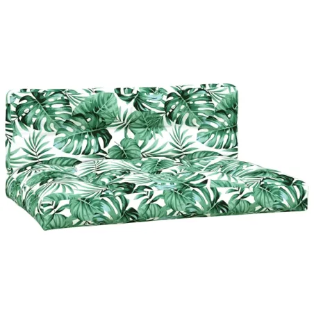 Canapés centraux palette de jardin 2pcs et coussins bois acacia