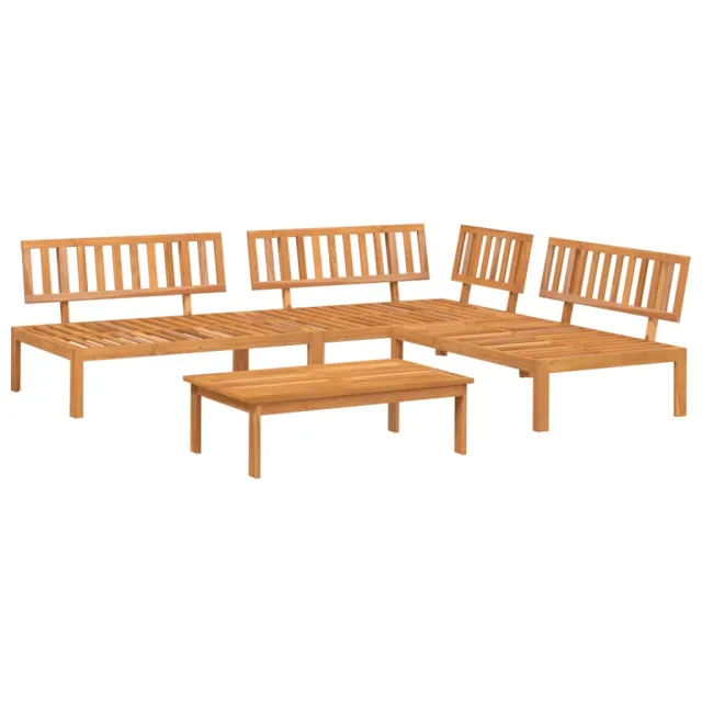 Salon palette de jardin 4 pcs bois d'acacia massif