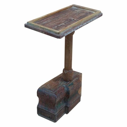 Mesa auxiliar Alexandra House Living Marrón Madera Reciclada 23 x 49