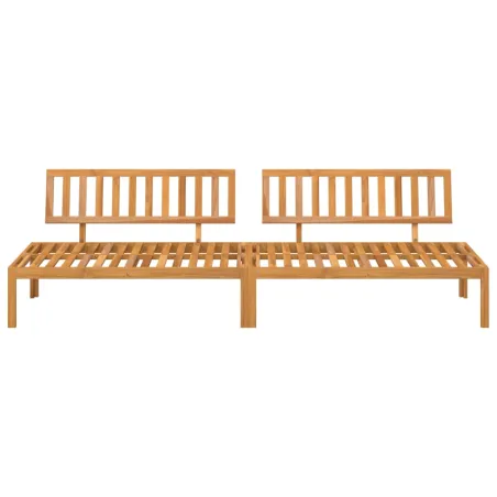 Canapés centraux palette de jardin 2 pcs bois massif d'acacia