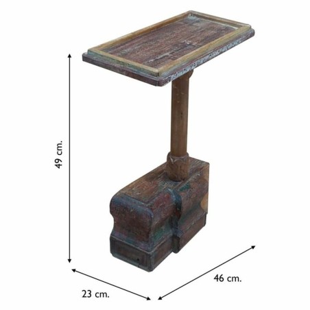 Table d'appoint Alexandra House Living Marron Bois Recyclé 23 x 49 x