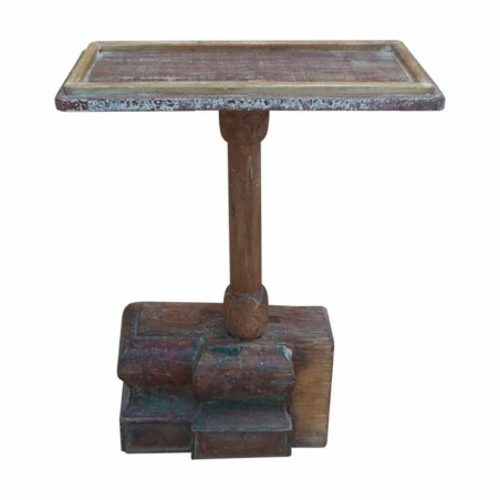 Table d'appoint Alexandra House Living Marron Bois Recyclé 23 x 49 x