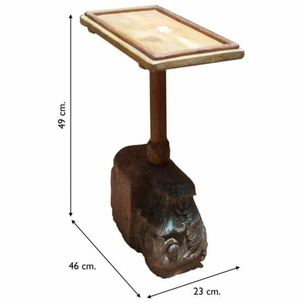 Table d'appoint Alexandra House Living Marron Bois Recyclé 23 x 49 x 2