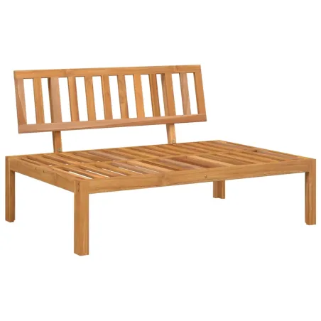 Canapés centraux palette de jardin et coussins 2pcs bois acacia