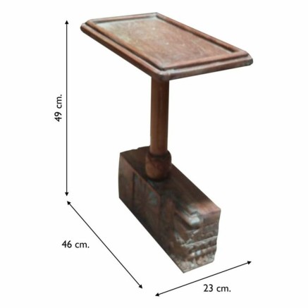 Table d'appoint Alexandra House Living Marron Bois Recyclé 23 x 49 x 2