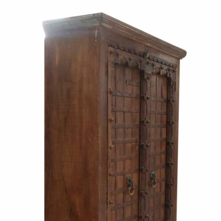 Armario Alexandra House Living Marrón Madera Reciclada 42 x 217 x 118