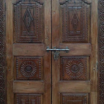 Armadio Alexandra House Living Marrone Legno Riciclato 41 x 212 x 124 2