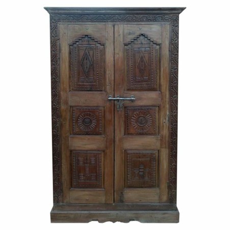 Armadio Alexandra House Living Marrone Legno Riciclato 41 x 212 x 124
