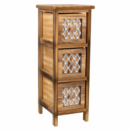 Schubladenschrank Alexandra House Living Braun Holz Paulonia-Holz 26 x