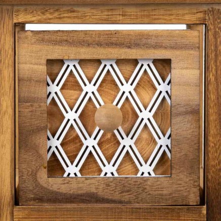 Cajonera Alexandra House Living Marrón Madera Madera de Paulonia 26 x 2