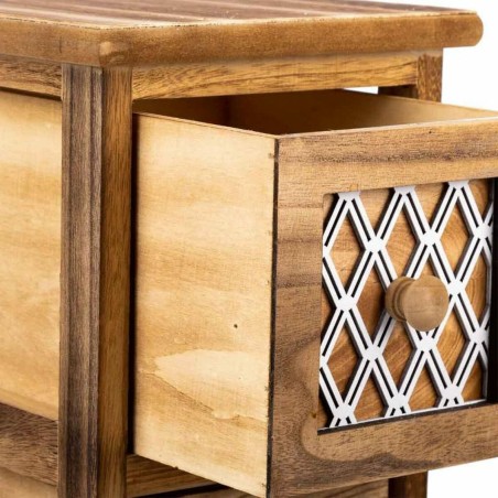 Cajonera Alexandra House Living Marrón Madera Madera de Paulonia 26 x