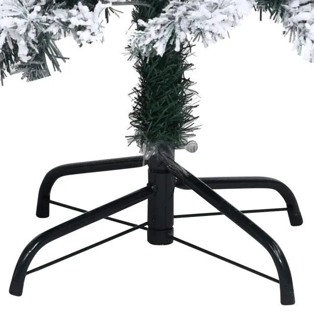 Sapin de Noël artificiel avec neige floquée vert 150 cm PVC