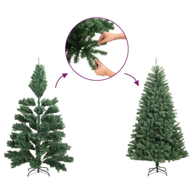 Sapin de Noël artificiel avec neige floquée vert 150 cm PVC