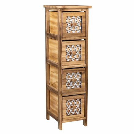Cajonera Alexandra House Living Marrón Madera Madera de Paulonia 26 x