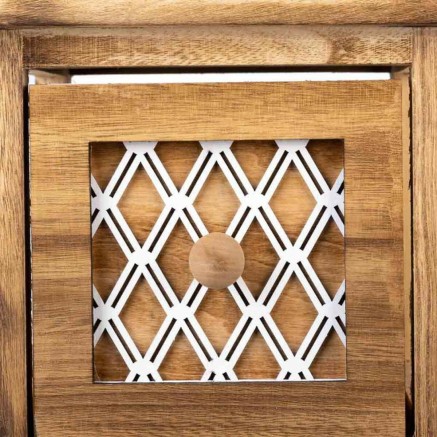 Ladenkast Alexandra House Living Bruin Hout Paulownia hout 26 x 61 x 2 2