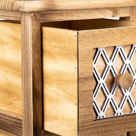 Ladenkast Alexandra House Living Bruin Hout Paulownia hout 26 x 61 x 2