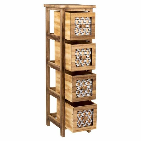Ladenkast Alexandra House Living Bruin Hout Paulownia hout 26 x 61 x 2