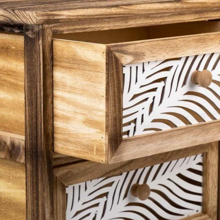 Ladenkast Alexandra House Living Bruin Hout Paulownia hout 29 x 58 x 4