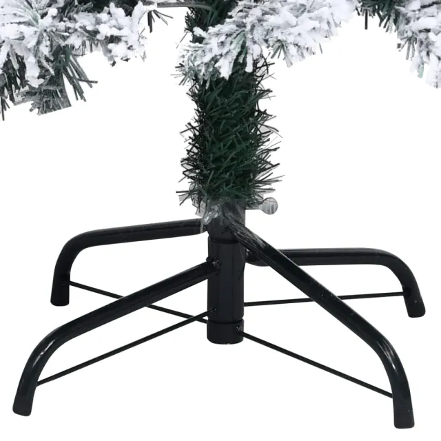 Sapin de Noël artificiel avec neige floquée vert 180 cm PVC