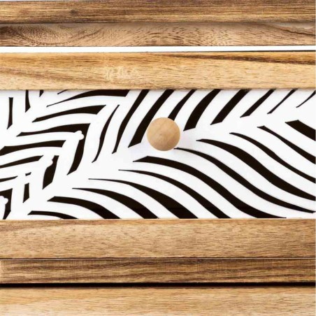 Ladenkast Alexandra House Living Bruin Hout Paulownia hout 29 x 73 x 4