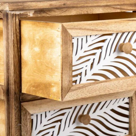 Cassettiera Alexandra House Living Marrone Legno Legno di paulownia 29