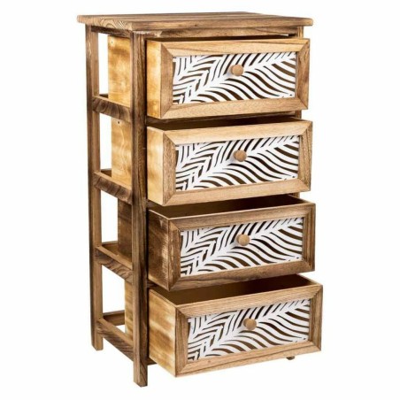 Ladenkast Alexandra House Living Bruin Hout Paulownia hout 29 x 73 x 4