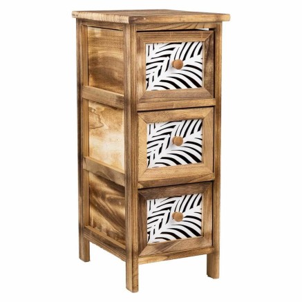Caisson à Tiroirs Alexandra House Living Marron Bois Bois de paulowni