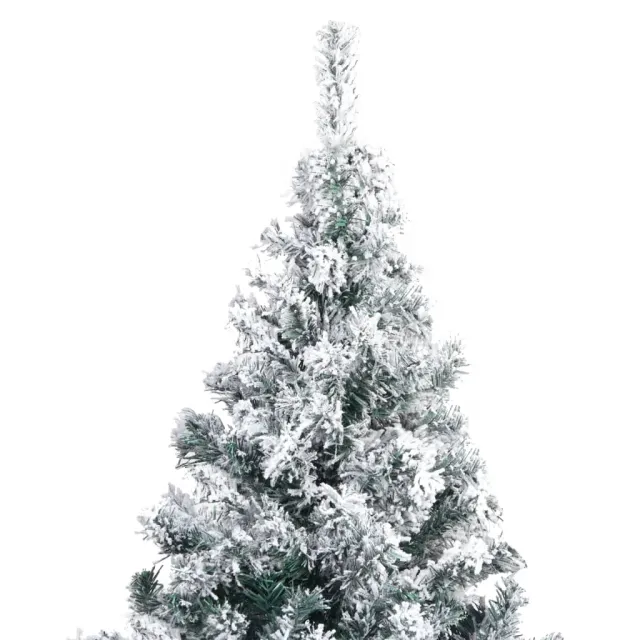 Sapin de Noël artificiel avec neige floquée vert 240 cm PVC