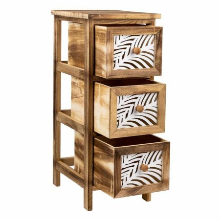 Cassettiera Alexandra House Living Marrone Legno Legno di paulownia 32