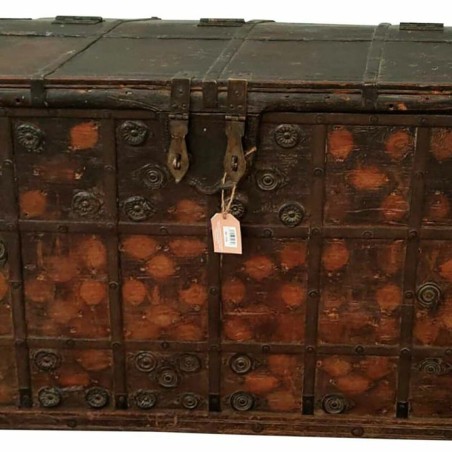 Koffer Alexandra House Living Bruin Mangohout 60 x 80 x 108 cm