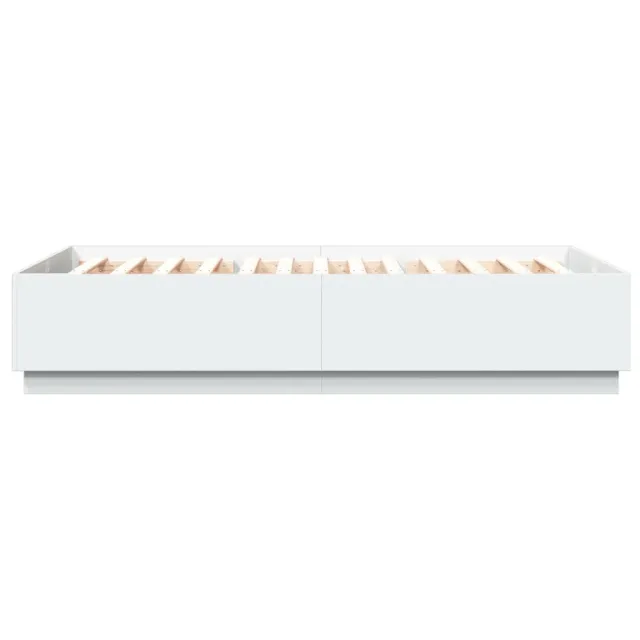 Cadre de lit sans matelas blanc 140x200 cm