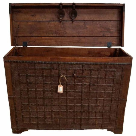 Baúl Alexandra House Living Marrón Madera de mango 46 x 91 x 130 cm