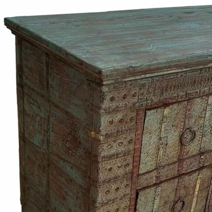 Sideboard Alexandra House Living Green Mango wood 45 x 77 x 120 cm 2