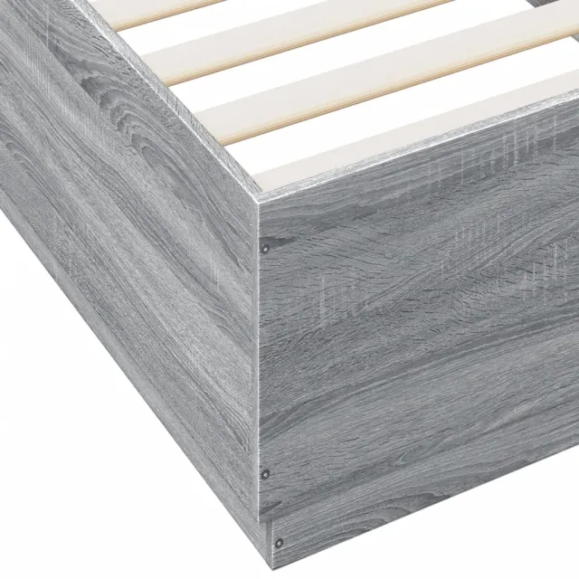 Cadre de lit sans matelas sonoma gris 90x200 cm