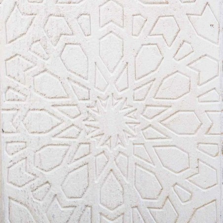 Taburete Alexandra House Living Blanco Madera de mango 46 x 41 x 46 cm