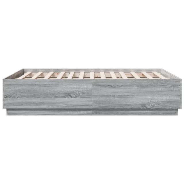 Cadre de lit sans matelas sonoma gris 140x190 cm