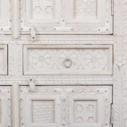 Armario ropero Alexandra House Living Blanco Madera de mango 93 x 192 2